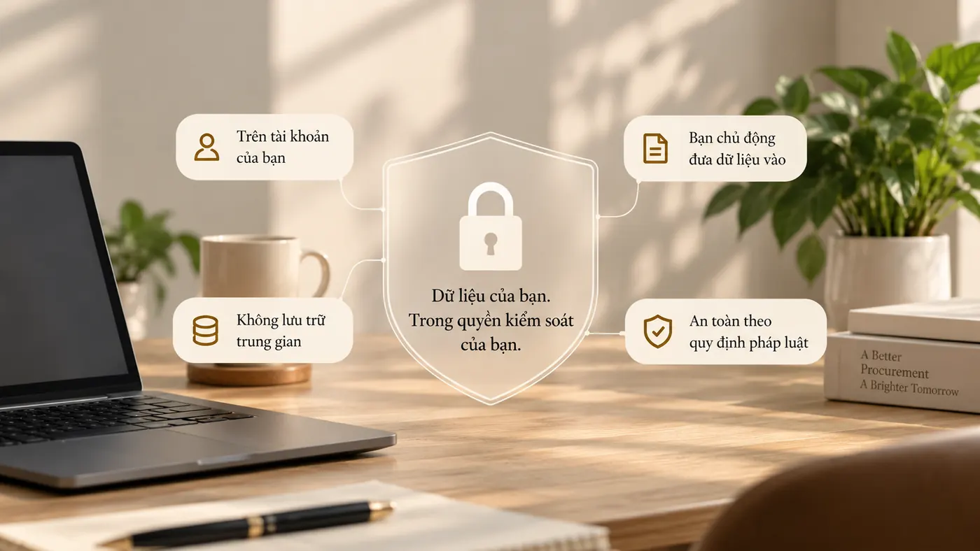 Dữ liệu của bạn nằm trên tài khoản của bạn