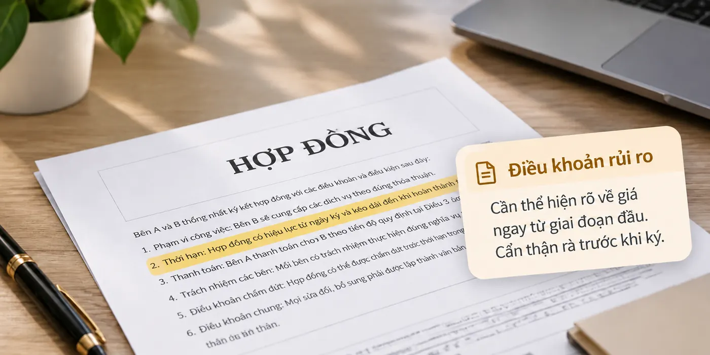Rà soát điều khoản hợp đồng